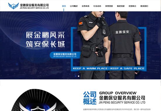 金鹏保安服务有限公司网站案例